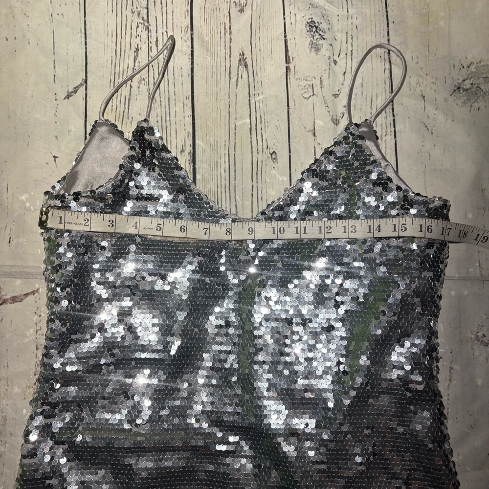 Forest Lily Silver Sequin Dress with Jacket - Picture 12 of 16